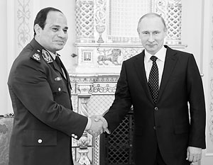 Путин и ас-Сиси познакомились год назад в Москве