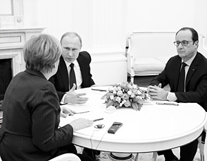 Судьбу Европы решают три человека: Путин, Меркель и Олланд