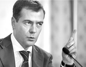 Медведев вмешался в ДТП 