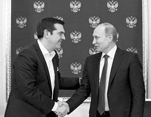 Владимир Путин пообещал Алексису Ципрасу поддержать греческих крестьян, не нарушая при этом режим российских контрсанкций