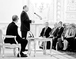 Десятилетие Общественной палаты отметили в Кремле