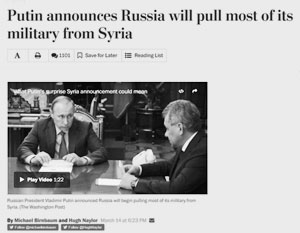 Западные СМИ отмечают, что Путин своим решением «перехитрил и застал врасплох» Вашингтон