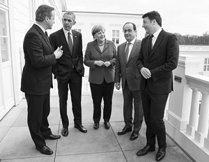 25 апреля 2016 года в Ганновере встретились Дэвид Кэмерон, Барак Обама, Ангела Меркель, Франсуа Олланд и Маттео Ренци. Всего через год четверо из пятерых лидеров уже не будут у власти