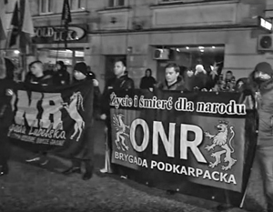 На акции в Перемышле скандировали «Убивай украинцев!» и «Львов – польский город» 