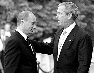 Буш уговаривает Путина