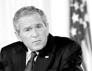 Негативно работу Буша в Белом доме оценили 61% опрошенных