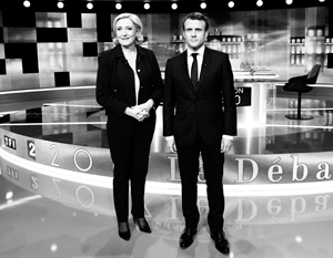Ле Пен и Макрон – два будущих президента Франции