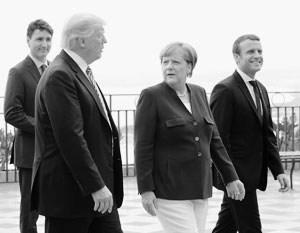 Нынешний саммит G7 стал дебютным для Макрона и Трампа. Составит ли им в будущем компанию Ангела Меркель, покажут сентябрьские выборы в Германии