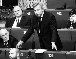 Российская делегация в ПАСЕ в апреле 2014 года была лишена права голоса
