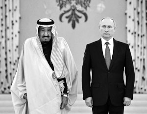 Король Салман стал первым саудовским правителем, принятым в Кремле