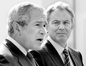 Буш не дает Блэру работу 