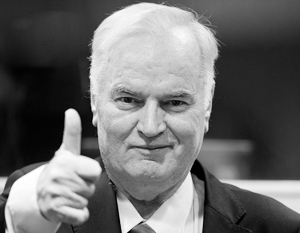 Ратко Младич сразу после оглашения приговора