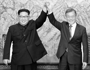 Эта встреча действительно радует Ким Чен Ына и Мун Чжэ Ина