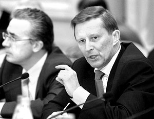 Первый вице-премьер Сергей Иванов