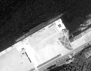 Спутниковая фотография китайской АПЛ с сайта Google Earth