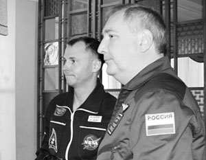 Дмитрий Рогозин с руководителем НАСА Джимом Брайденстайном
