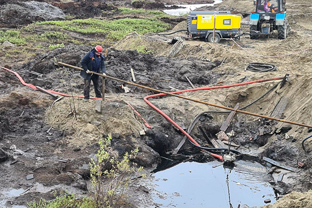 На месте экологической катастрофы в Норильске продолжаются интенсивные работы по ликвидации ее последствий
