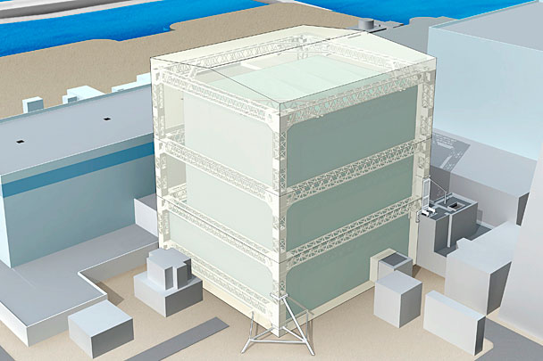 Компания-оператор аварийной японской АЭС «Фукусима-1» решила накрыть три из шести энергоблоков специальным полиэфирным полотном для предотвращения распространения радиоактивных элементов