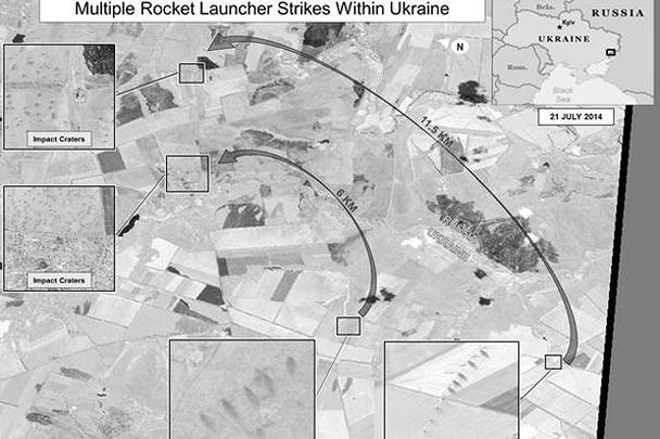Госдепартамент США опубликовал данные разведки, якобы свидетельствующие об участии российской артиллерии в обстреле территории Украины. «Доказательства» представляют собой четыре спутниковых снимка, датированных 20–26 июля