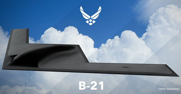 ВВС США представили дизайн своего перспективного дальнего бомбардировщика LRS-B (B-21), разработкой которого занимается Northrop Grumman. Предполагается, что самолет придет на смену современным американским стратегическим бомбардировщикам