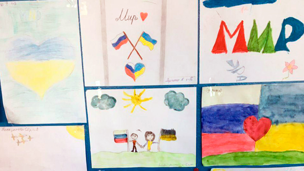 На Украине разгорелся скандал из-за рисунков школьников о дружбе с Россией