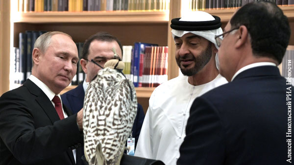 Подаренных Путиным арабским шейхам кречетов назвали «бриллиантами»
