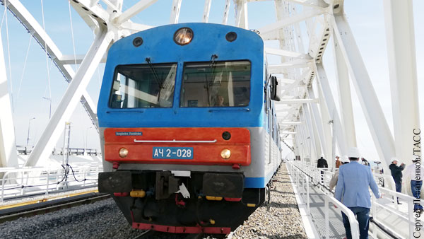 Куплен первый билет на поезд через Крымский мост