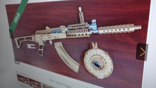 В США продали золотой АК-47 за 7,5 тыс. долларов