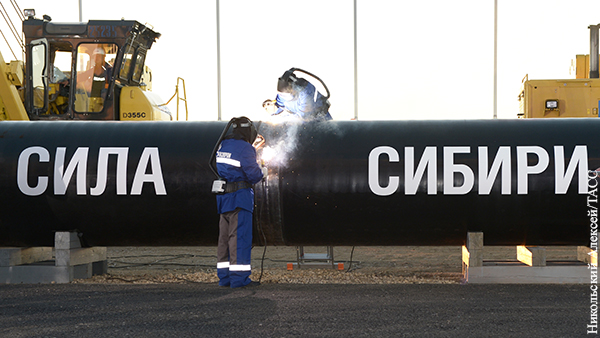 Назван объем поставок газа в Китай по газопроводу «Сила Сибири» на три года