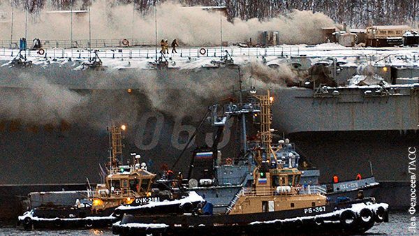 Пожар на «Адмирале Кузнецове» потушен
