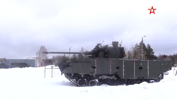 Появилось видео испытаний новейшей боевой машины «Деривация»