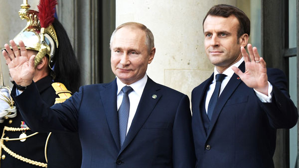 Путин и Макрон обсудили транзит газа через Украину