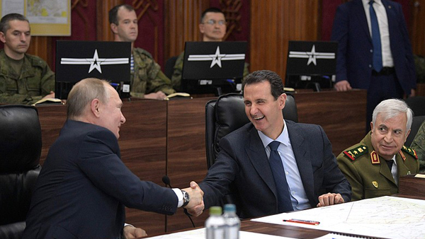 Асад поблагодарил Путина на русском