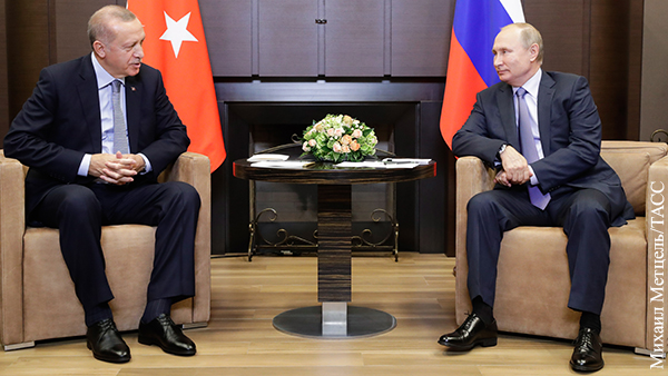 Началась встреча Путина и Эрдогана «один на один»