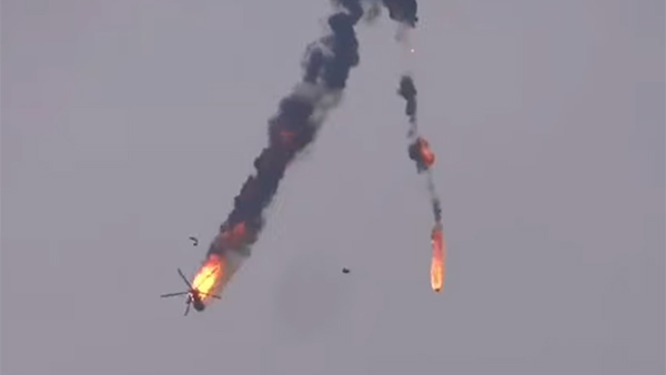 Поддерживаемые Турцией боевики сбили вертолет армии Сирии