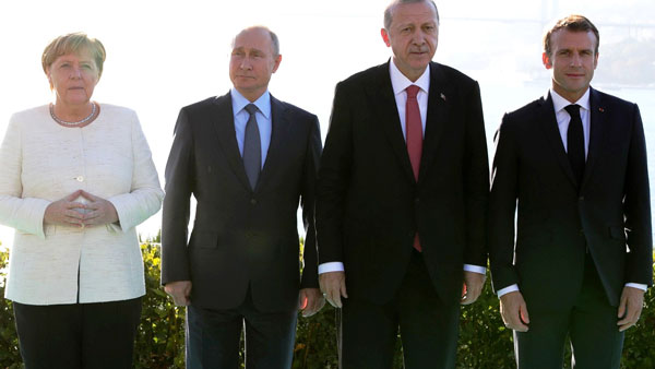 Макрон и Меркель предложили встречу с Путиным и Эрдоганом по Сирии