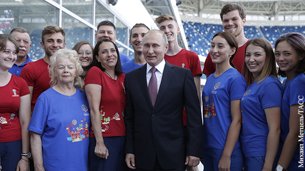 Путин рассказал о восторге от работы волонтеров