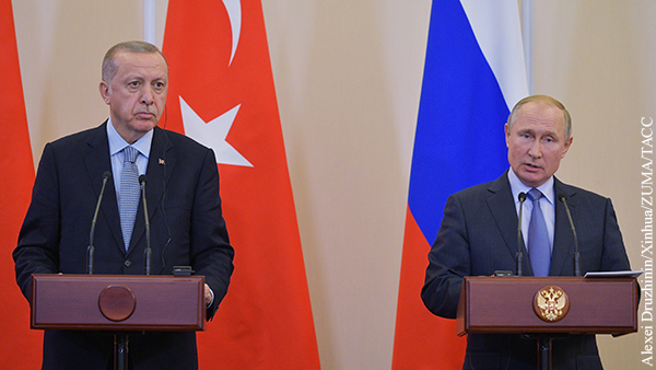 Путин призвал Эрдогана к прямому разговору по Идлибу