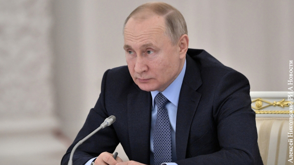 Путин заявил об увеличении числа преступлений