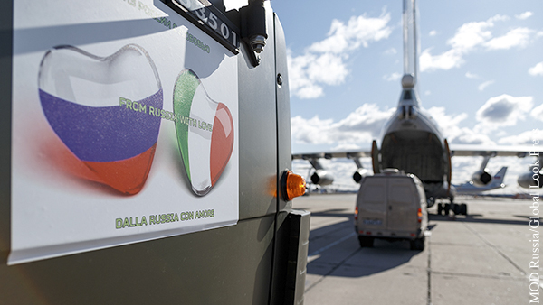 В Польше оценили российскую помощь Италии