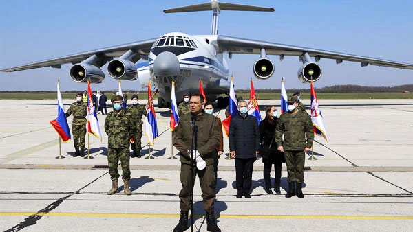 В Сербию прибыли 11 самолетов ВКС России