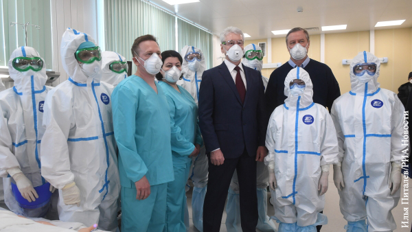 Собянин открыл построенную за месяц инфекционную больницу в Вороновском
