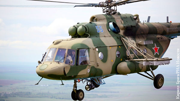 Вертолет Ми-8 разбился в Подмосковье, экипаж погиб