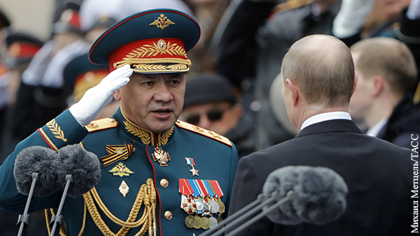Путин наградил Шойгу орденом «За заслуги перед Отечеством» I степени с мечами 