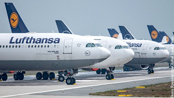 Руководство Lufthansa не исключило банкротства концерна