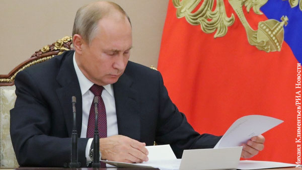 Путину передали доработанный план восстановления экономики