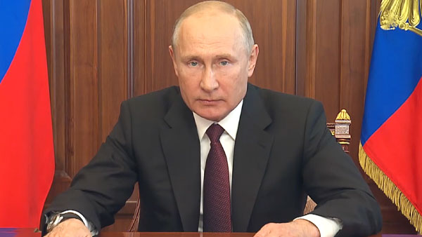 Путин во вторник днем обратится к россиянам