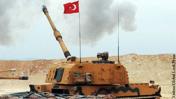 Турецкая артиллерия обстреляла позиции армии Сирии