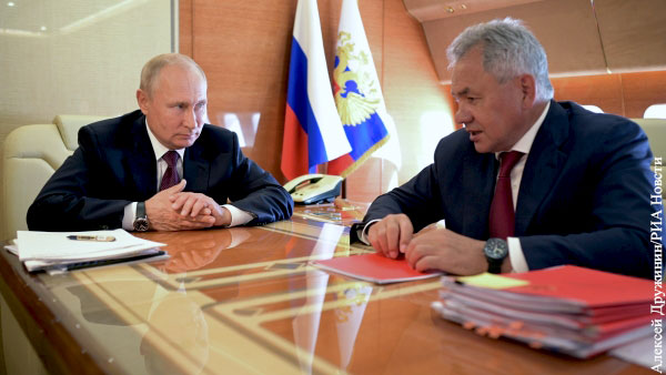 Шойгу представил Путину предложения для «более объемного выполнения» программы вооружения