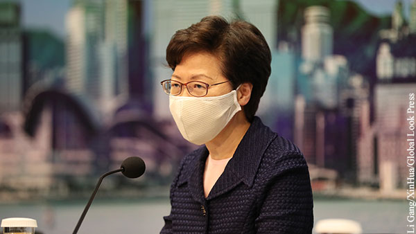 США наложили санкции на главу администрации Гонконга